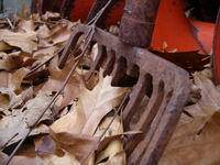 old rusted pitchfork